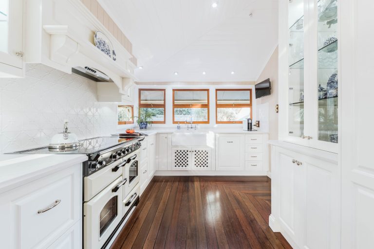 Custom Cabinetry Gallery in Brisbane | Brisbane Kitchen Design Trends for 2025 | Dana Kitchens | Farm style kitchen with butler sink